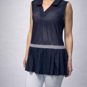 FP Movement by Free People Navy Mesh Tank Top